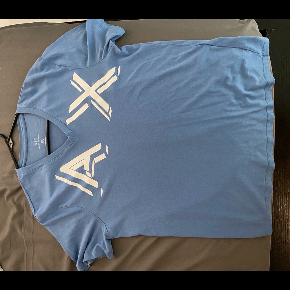 $62 Armani Exchange Light blue tee shirt size S